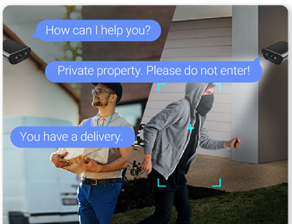 Smart wireless security camera system setup with high quality two-way audio